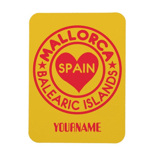 Ímã Íman personalizado de monograma da Espanha de Maio (Vertical)