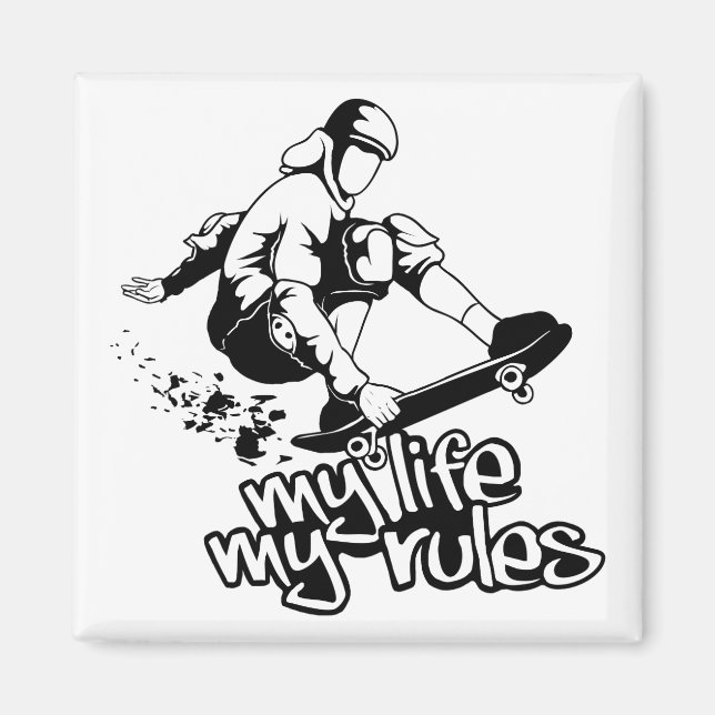 Imã Íman personalizado de skate (Frente)