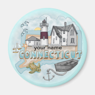 Imã Íman personalizado do farol de Connecticut