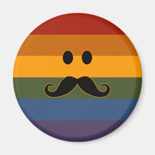 Imã Íman personalizado do Orgulho Mustache