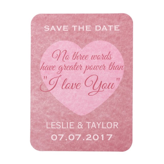 Ímã Íman personalizado "EU TE AMO" (Vertical)