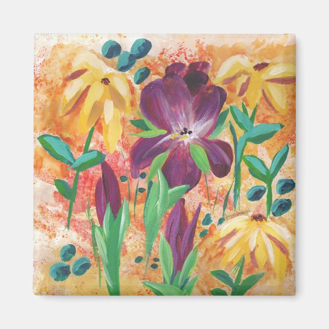 Imã Íman personalizado Fire e Iris (Frente)