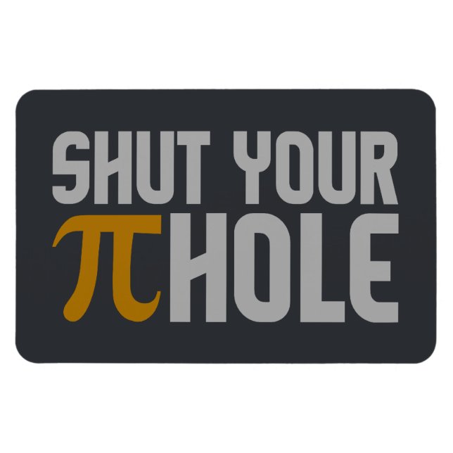 Ímã Íman personalizado "Pie (pi) Buraco" (Horizontal)