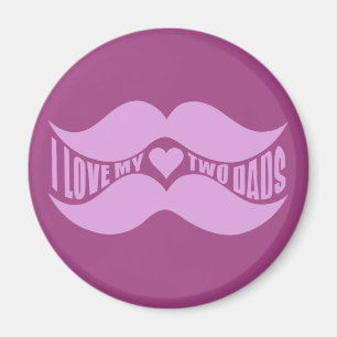 Imã Íman personalizado Pink Mustaches