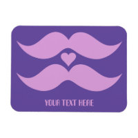 Íman personalizado Pink Mustaches