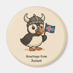 Imã Íman personalizado - Puffin da Islândia