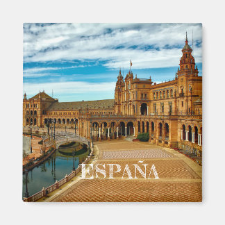 Imã imán Plaza España de Sevilla, en Andalucía, España