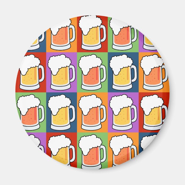 Imã Íman Pop de arte BEER (Frente)