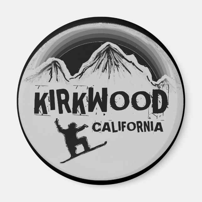 Imã Íman preto de cinza da Califórnia em Kirkwood (Frente)