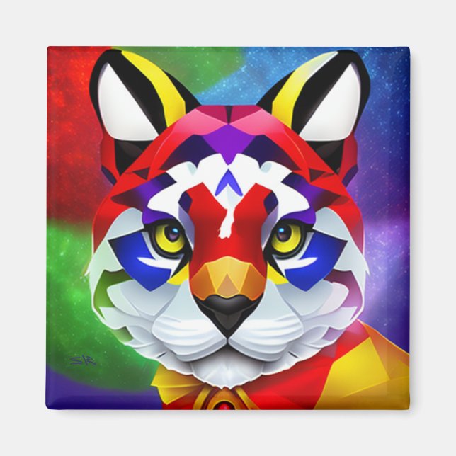 Imã Íman quadrado Cat de Alexander (Frente)