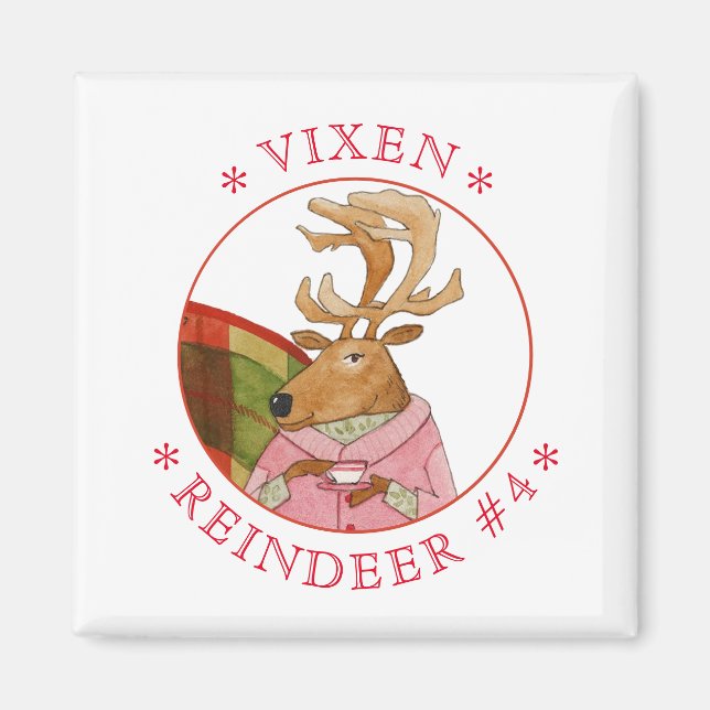 Imã Íman quadrado VIXEN REINDEER (Frente)