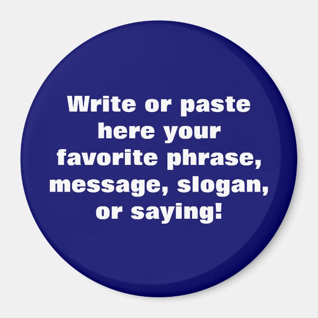 Imã Íman redondo (3 polegadas) (Frente)