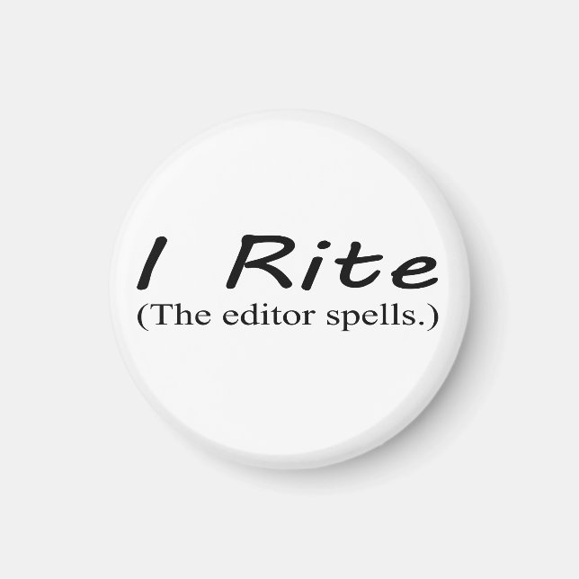 Imã Íman redondo de 1/4 polegadas "I Rite" (Frente)