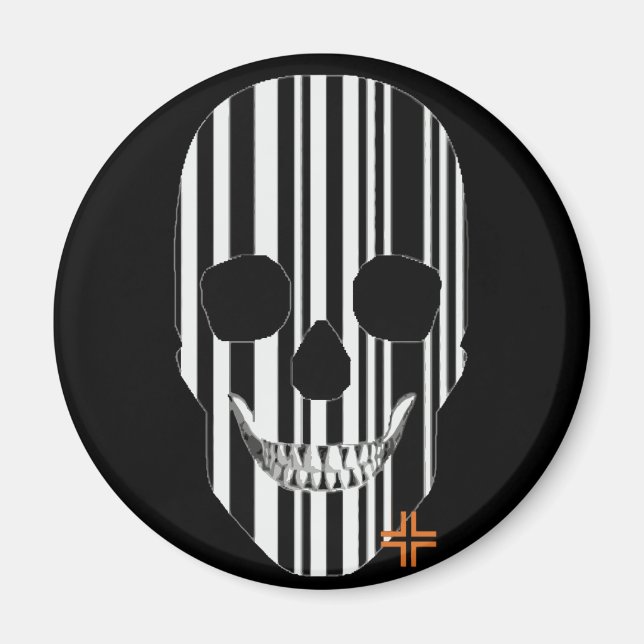 Imã Íman redondo HANDSKULL Codebar B2 (Frente)