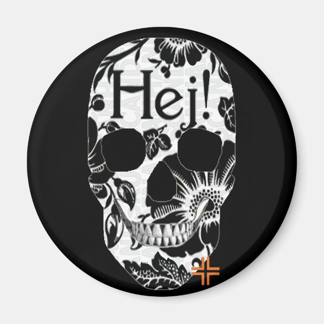 Imã Íman redondo HANDSKULL Hej B2 (Frente)