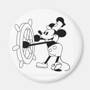 Imã Íman redondo Steamboat Willie