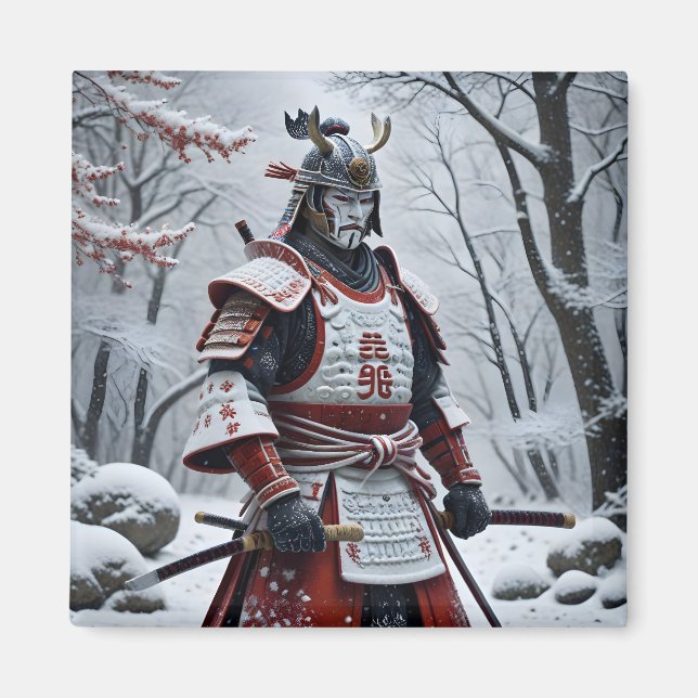 Imã íman Samurai Japonês (Frente)