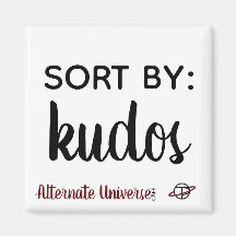 Íman "Sorte por: Kudos"