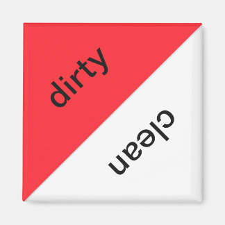 Imã Íman sujo/lavador de louça limpo