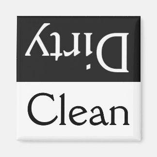 Imã Íman sujo/lavador de louça limpo