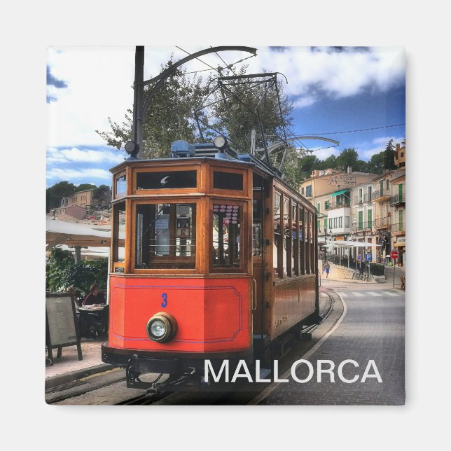 Imã imán tren de Soller, en la isla de Mallorca (Frente)