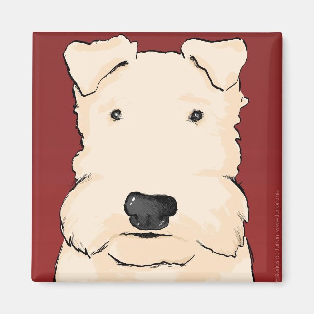 Imã Imán Turrón granate (Frente)