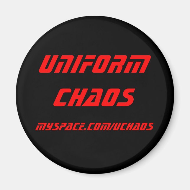 Imã Íman Uniform Chaos - Vermelho (Frente)