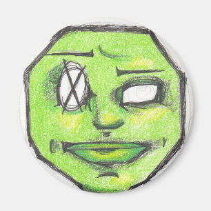 Imã Íman verde POO HEAD