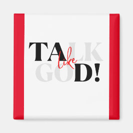 Imã Íman vermelho, branco e preto