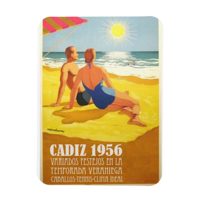 Ímã Iman Vintage Cadiz Turismo Soy de Cadiz (Vertical)