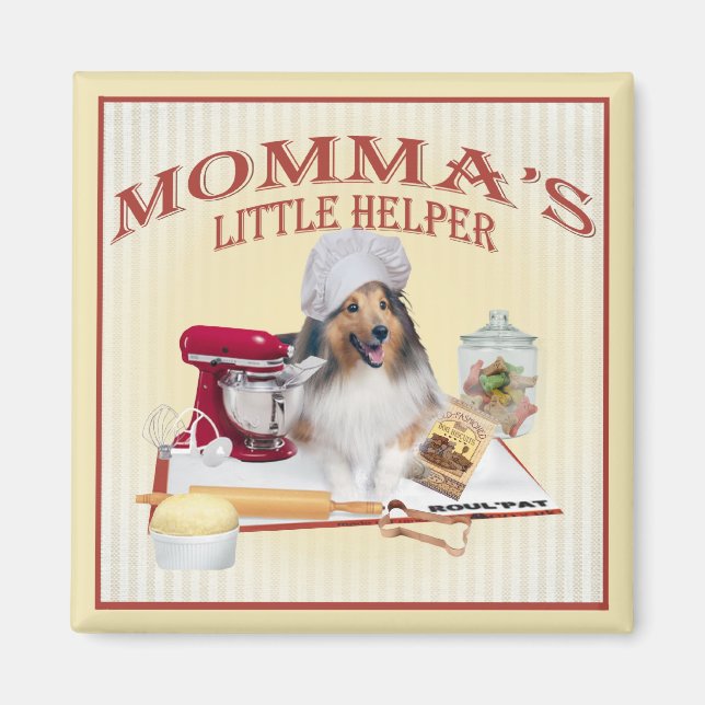 Imã Ímanes da Sheltie Momma (Frente)