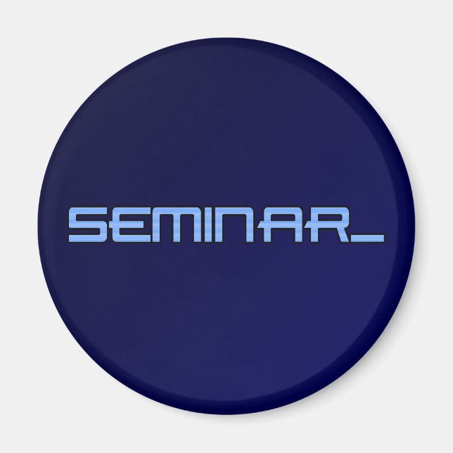 Imã Ímanes de logotipo do seminário (Frente)