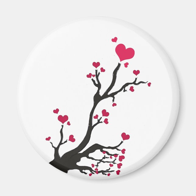 Imã ímanes do coração florescendo (Frente)