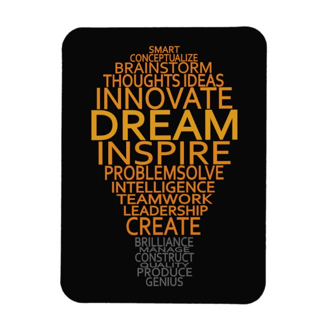 Ímã Ímanes personalizados da lâmpada Inspiracional (Vertical)