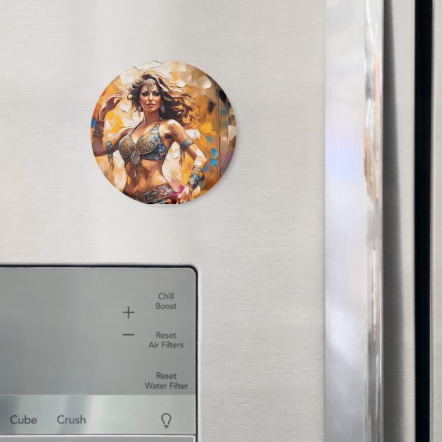 Imã Ímanes redondos coloridos de dança da barriga (In Situ (Fridge))