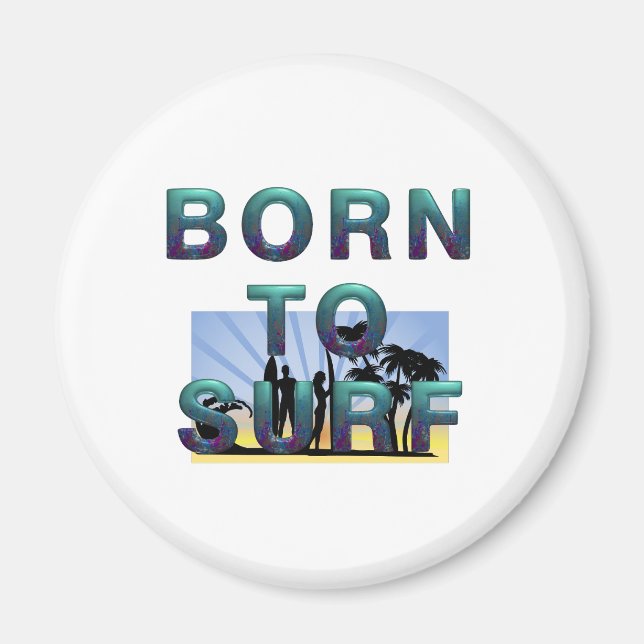 Imã Ímãs Born to Surf (Frente)