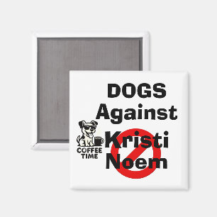 Imã Ímãs Cachorros Contra Kristi Noem