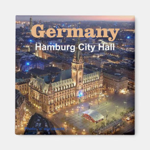 Imã Ímãs da lembrança da foto do viagem de Hamburgo