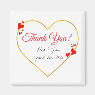 Imã Ímãs de agradecimento personalizáveis