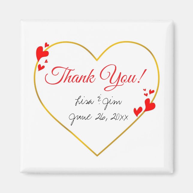 Imã Ímãs de agradecimento personalizáveis (Frente)