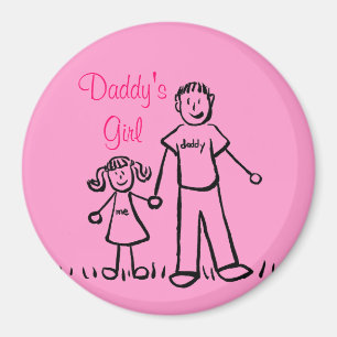 Imã Ímãs de Arte Personalizados da Garotinha do Papai