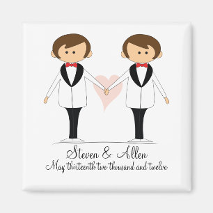 Imã Ímãs de casamento para dois noivos