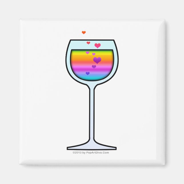 IMÃ ÍMÃS DE COPO DE VINHO (Frente)