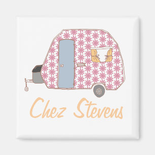 Imã Ímãs de Design Personalizado de Caravana Retro Vin