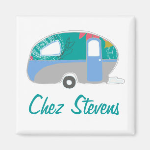 Imã Ímãs de Design Personalizado de Caravana Vintage R