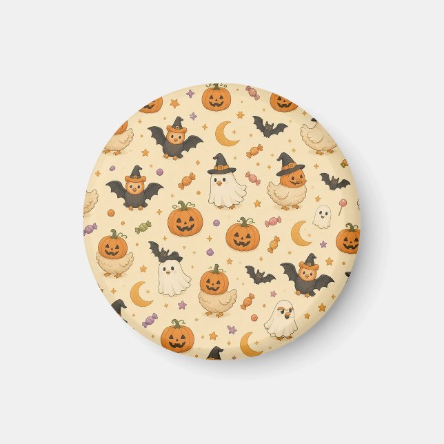 Imã Ímãs de Frangos com Fantasia de Halloween Fofa (Frente)