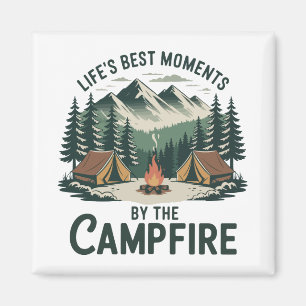 Imã Ímãs de Geladeira Momentos de Acampamento 