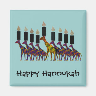 Imã Ímãs de Hannukah Menorah do girafa