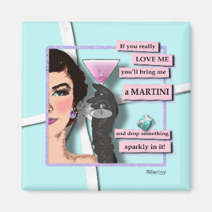 Imã Ímãs - diamantes & Martinis