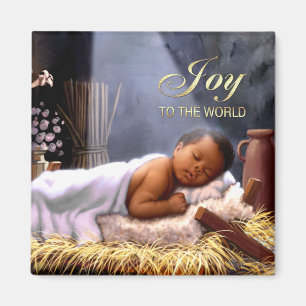 Imã Ímãs do Natal de Jesus do bebê do afro-american